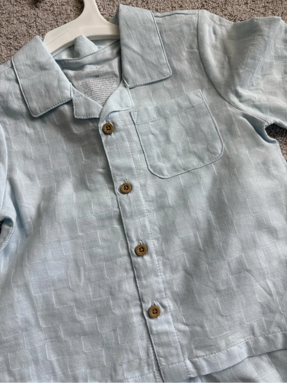 3 NWT 18 month boy summer outfit bundle Carter’s & Cloud Island Linen Look Sets